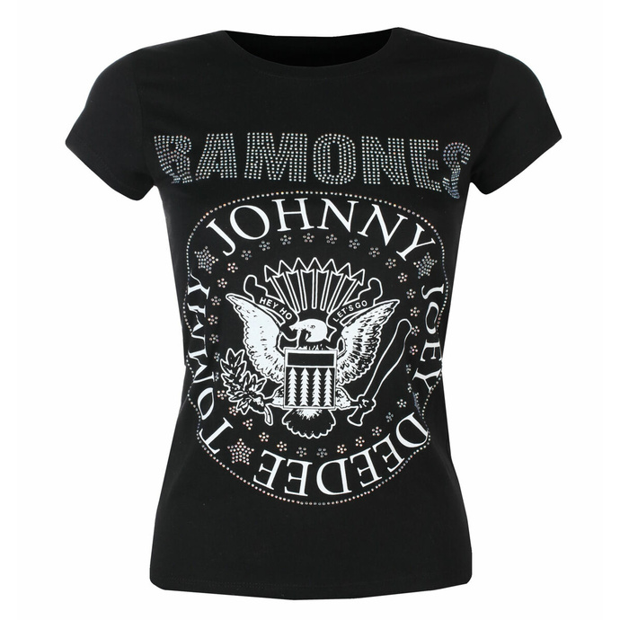 T-shirt pour femme Ramones - Presidential Morel Diamond - BLACK - ROCK OFF