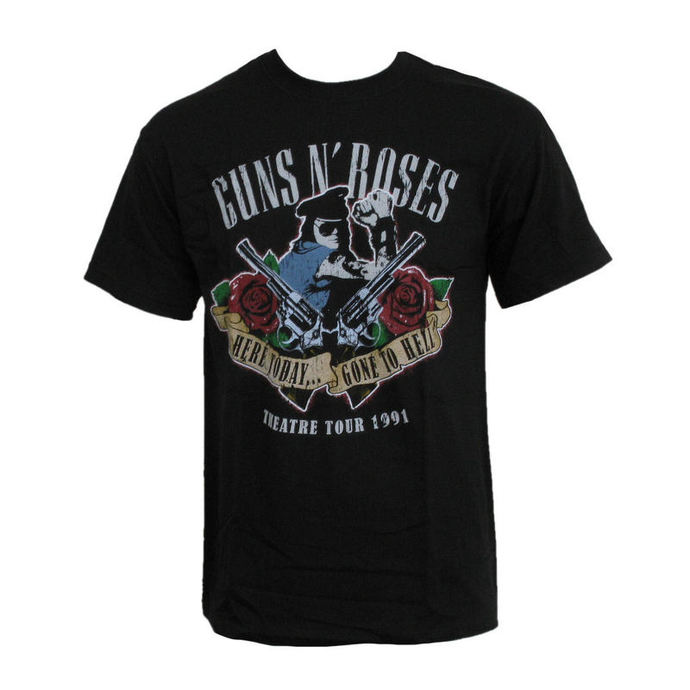 t-shirt pour homme Guns N' Roses - Théâtre To ur 1991 - Ici 1991 To jour et parti 1991 to Hell - ROCK OFF