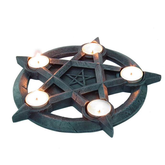 chandelier (décoration) Pentagram Tealights