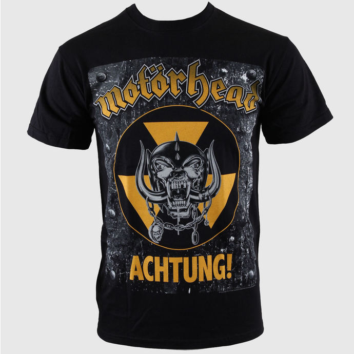 tee-shirt métal pour hommes Motörhead - Achtung g- Blk - ROCK OFF