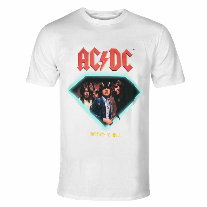 t-shirt pour homme DIAMOND X AC/DC - Highway To Hell - blanc