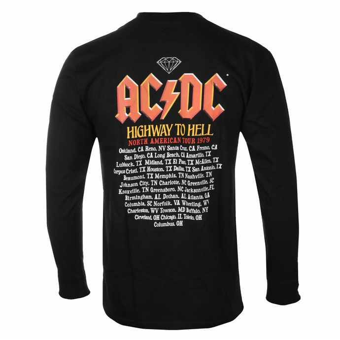 t-shirt pour homme à manches longues DIAMOND X AC/DC - Highway To Hell - Noir
