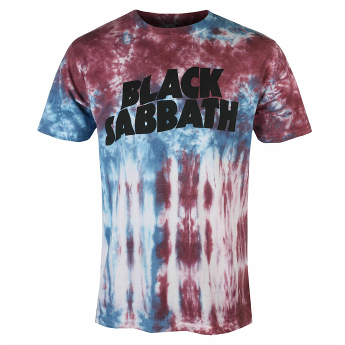 T-shirt pour homme Black Sabbath - Logo ondulé - BLEU - ROCK OFF