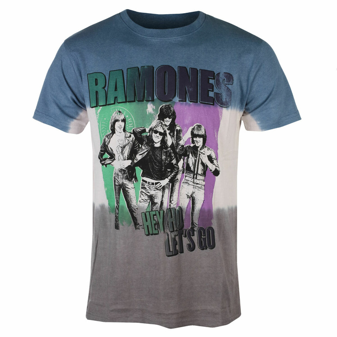 T-shirt pour homme Ramones - Hey Ho Retro - BLUE - ROCK OFF