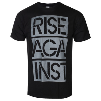 T-shirt pour hommes Rise Against - Stacked Ghost Notes Stencil - Noir - KINGS ROAD, KINGS ROAD, Rise Against
