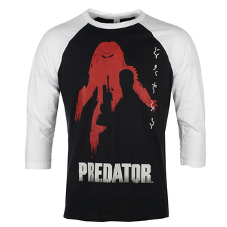 T-shirt à manches 3/4 pour hommes Predator - Poster Baseball - Blanc noir - HYBRIS, HYBRIS, Predator