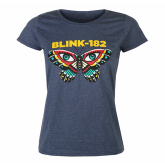 T-shirt pour femmes Blink 182 - Butterfly - Heather Navy, NNM, Blink 182