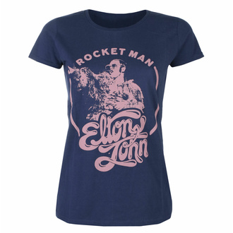 t-shirt pour femmes Elton John - Rocketman Circle Point NAVY - ROCK OFF, ROCK OFF, Elton John