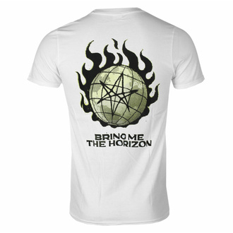 T-shirt pour homme Bring Me The Horizon - Globe - BLANC - ROCK OFF, ROCK OFF, Bring Me The Horizon