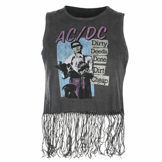 débardeur femme AC/DC - Vtge JDDDC BbyDll Lady - CHARCOAL - ROCK OFF, ROCK OFF, AC-DC