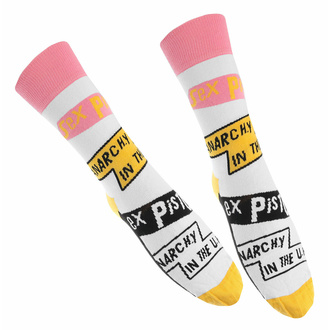 Chaussettes Sex Pistols - Anarchy in the UK - BLANC - ROCK OFF, ROCK OFF, Sex Pistols