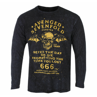 t-shirt à manches longues pour hommes Avenged Sevenfold - Seize The Day - NOIR - ROCK OFF, ROCK OFF, Avenged Sevenfold