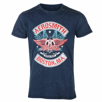 t-shirt pour homme Aerosmith - Boston Pride Snow Wash - NAVY - ROCK OFF, ROCK OFF, Aerosmith