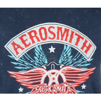 t-shirt pour homme Aerosmith - Boston Pride Snow Wash - NAVY - ROCK OFF, ROCK OFF, Aerosmith