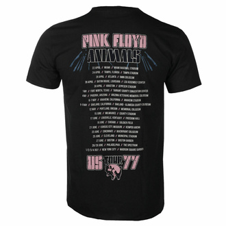 T-shirt pour homme Pink Floyd - Animals Tour 1977 - Noir, NNM, Pink Floyd