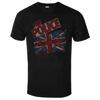 T-shirt pour homme Police - Vtge Flag - Noir - ROCK OFF, ROCK OFF, Police