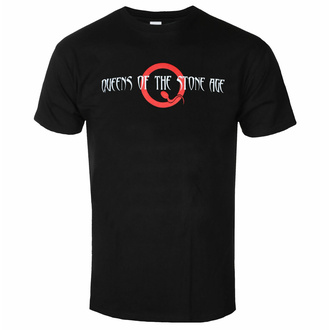 T-shirt pour homme Queens of the Stone Age - Text Logo & Q - NOIR - ROCK OFF, ROCK OFF, Queens of the Stone Age