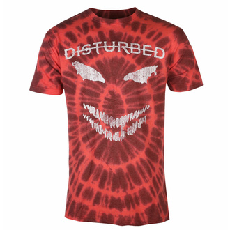 T-shirt pour homme Disturbed - Scary Face - ROUGE - ROCK OFF, ROCK OFF, Disturbed