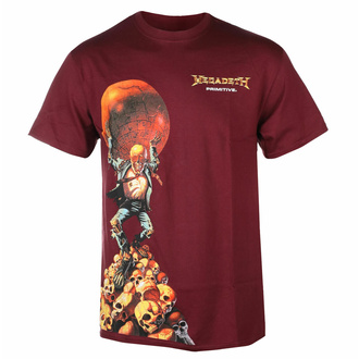T-shirt pour homme PRIMITIVE X MEGADETH - Dawn Patrol- Bordeaux, PRIMITIVE, Megadeth