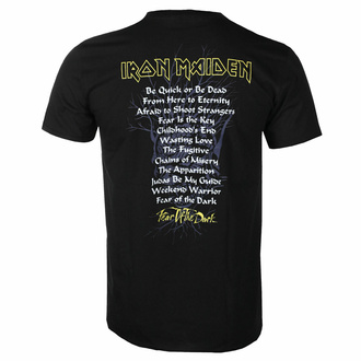 T-shirt pour homme Iron Maiden - FOTD Album Tracklisting - Noir - ROCK OFF, ROCK OFF, Iron Maiden