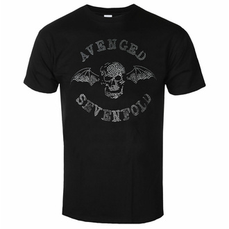 T-shirt pour homme Avenged Sevenfold - Deathbat Diamante - NOIR - ROCK OFF, ROCK OFF, Avenged Sevenfold