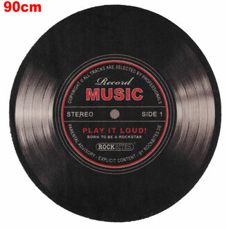 Tapis Record Music - Noir - ROCKBITES - 100995