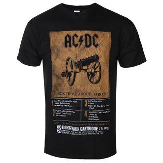 T-shirt pour homme AC/DC - 8 Track, ROCK OFF, AC-DC