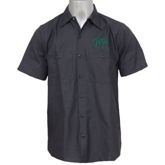 chemise pour hommes Obituary - EMB Logo - GRN / charbon - JSR - OBT1