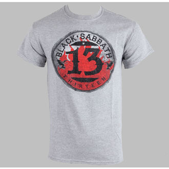 t-shirt pour homme Black Sabbath - 13 Cercle de flammes - Gris - ROCK OFF - BSTS08MB