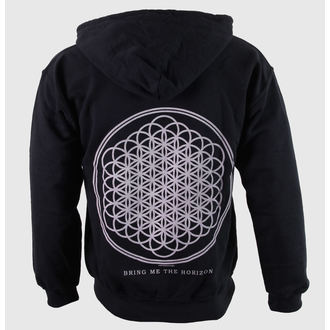 sweat-shirt pour homme Bring Me The Horizon - Flower Of Life Zip - Blk - ROCK OFF - BMTHHD01