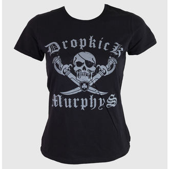 t-shirt pour femmes Dropkick Murphys - Gai Roger - Équipé - Noir - KINGS ROAD - 20000457