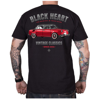 tee-shirt street pour hommes - VINTAGE MB - BLACK HEART, BLACK HEART