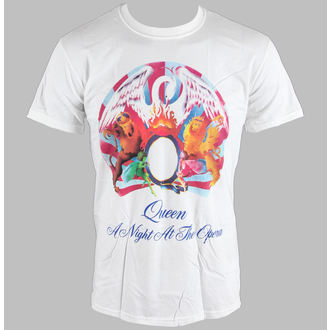 t-shirt pour homme Queen - Une nuit À L'Opéra - blanc - ROCK OFF - QUTS12MW