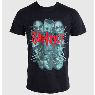 t-shirt pour homme Slipknot Masques 2 - Noir - BRAVADO EU - SKTS05MB