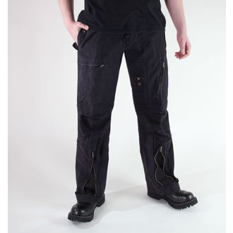 pantalons pour hommes MIL-TEC - Fliegerhose - Prélavage Noir, MIL-TEC