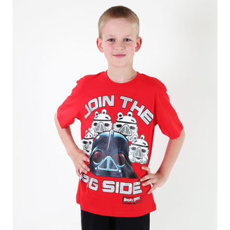 t-shirt pour garçons TV MANIA - Angry Birds / Star Wars - rouge, TV MANIA