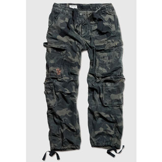 pantalons pour hommes SURPLUS - Airborne Vintage Pantalon - Noir Camouflage, SURPLUS