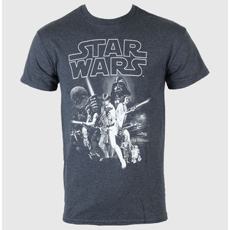 t-shirt pour homme Star Wars - UNE Nouveau Espoir Un Feuille - LIVE NATION - Sombre Heather, LIVE NATION, Star Wars