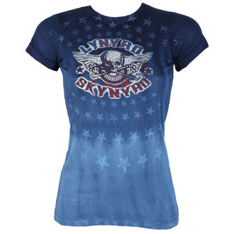tee-shirt métal pour femmes Lynyrd Skynyrd - Skynyrd Stars Tie-Dye Juniors - LIQUID BLUE - 13801J