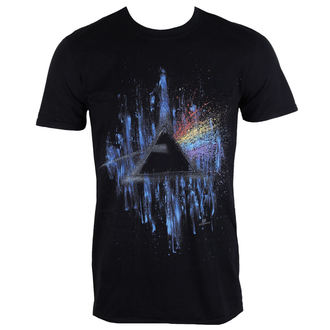 t-shirt pour homme Pink Floyd - Éclaboussure bleue DSOTM - Noir - ROCK OFF - GDAPFTS01MB