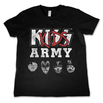 tee-shirt métal pour hommes enfants Kiss - Army - HYBRIS - ER-12-KISS030-H68-5-BL