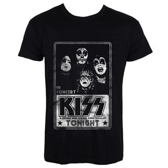tee-shirt métal pour hommes Kiss - In Concert Distressed - HYBRIS - ER-1-KISS001-H68-7-BK