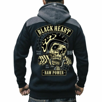 Sweatshirt pour homme BLACK HEART - RAW POWER - NOIR, BLACK HEART