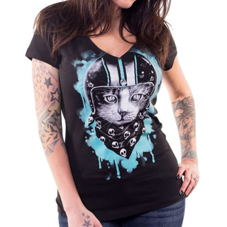t-shirt hardcore pour femmes - ANGEL BIKER CAT - LETHAL THREAT, LETHAL THREAT