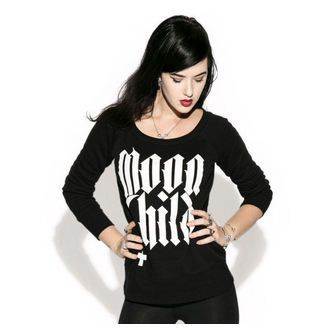 sweat-shirt sans capuche pour femmes - Moon Child - BLACK CRAFT - WCN003MD