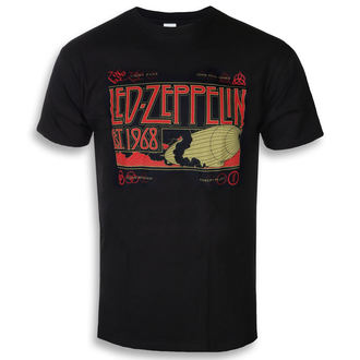 tee-shirt métal pour hommes Led Zeppelin - Zeppelin & Smoke Black - NNM - RTLZETSBZEP