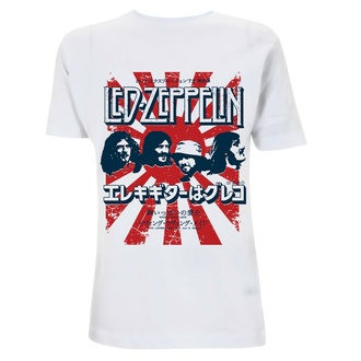 T-shirt pour homme Led Zeppelin - Japanese Burst - blanc, NNM, Led Zeppelin