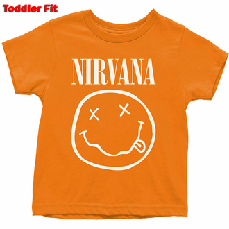 T-shirt pour enfants Nirvana - Smiley blanc - ROCK OFF, ROCK OFF, Nirvana