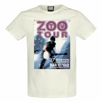 t-shirt pour homme U2 - ZOO TV TOUR - VINTAGE BLANC - AMPLIFIED, AMPLIFIED, U2