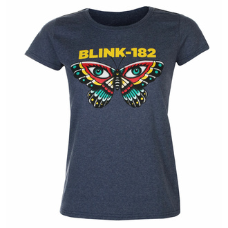 t-shirt pour femmes Blink 182 - Butterfly - NAVY - ROCK OFF, ROCK OFF, Blink 182